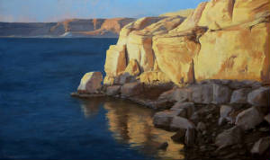 FirstLightAtLakePowell36x60Oil.jpg